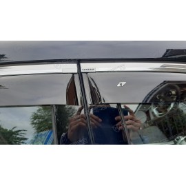 Отзыв - дефлекторы Кобра Тюнинг на окна Geely Coolray 5d 2020