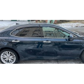 Отзыв - ветровики Кобра Тюнинг на окна Тойота Камри 2018