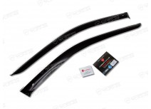 Дефлекторы окон Dodge Caravan III 1995-2000; IV 2000-2007 с хромированной полосой Дефлекторы окон Dodge Caravan III 1995-2000; IV 2000-2007 с хромированной полосой