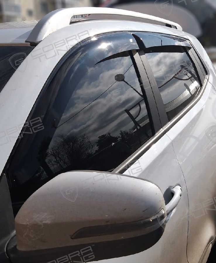Отзыв - ветровики Cobra Tuning на окна автомобиля Chery Tiggo 4 2019 евростандарт