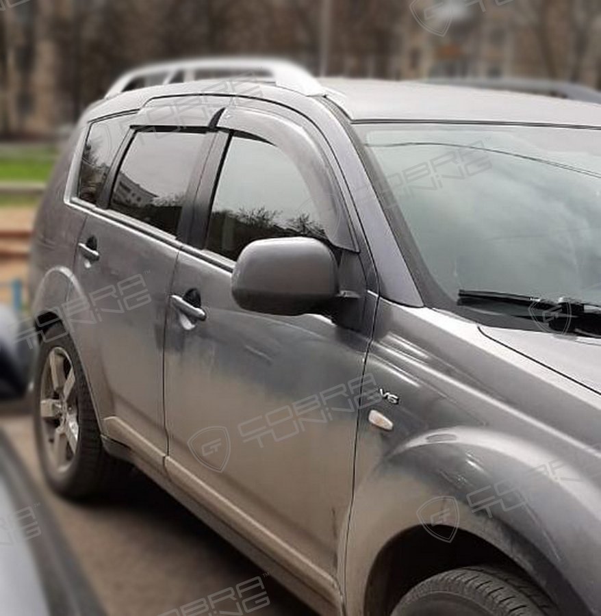 Отзыв - ветровики Кобра Тюнинг на окна Mitsubishi Outlander II 2007