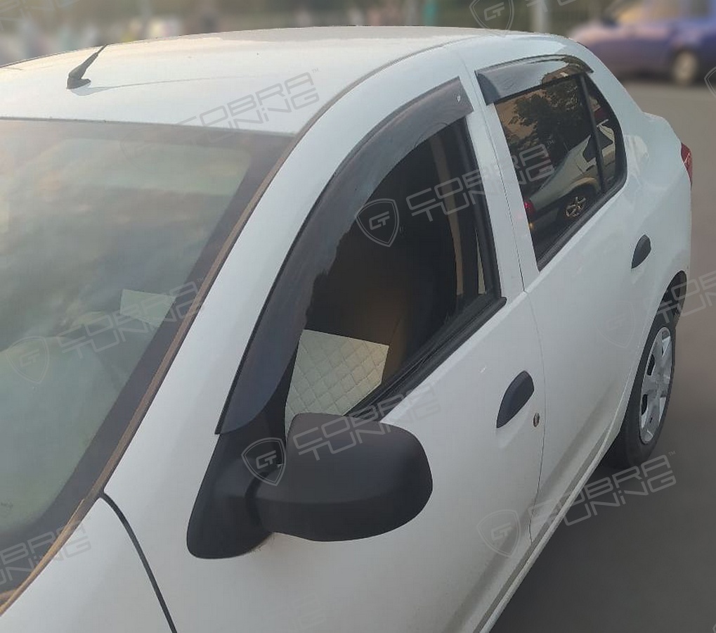 Отзыв - ветровики Cobra Tuning на окна Рено Логан 2014 седан
