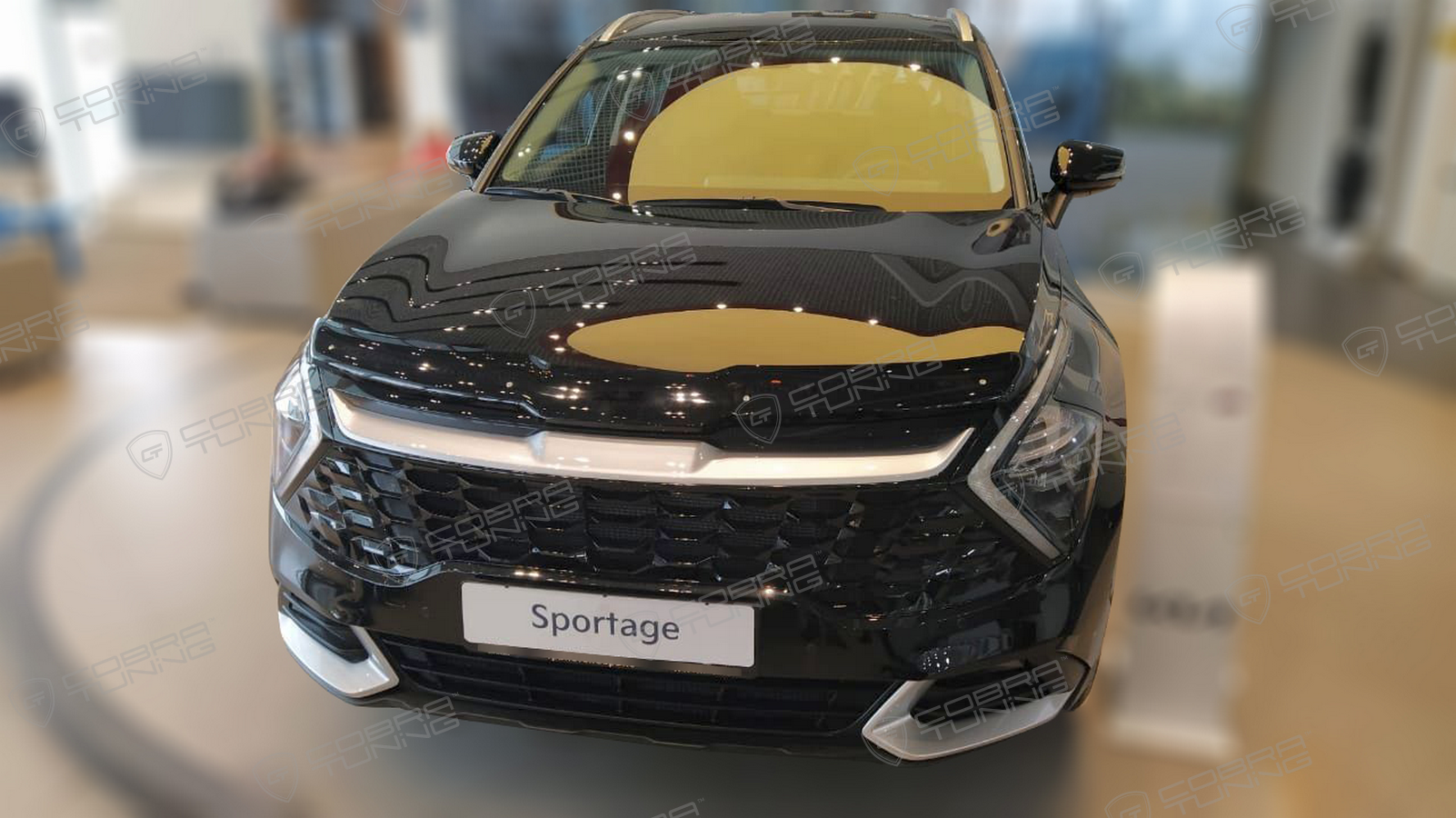 Дефлектор капота Kia Sportage V (Киа Спортейдж 5) 2021
