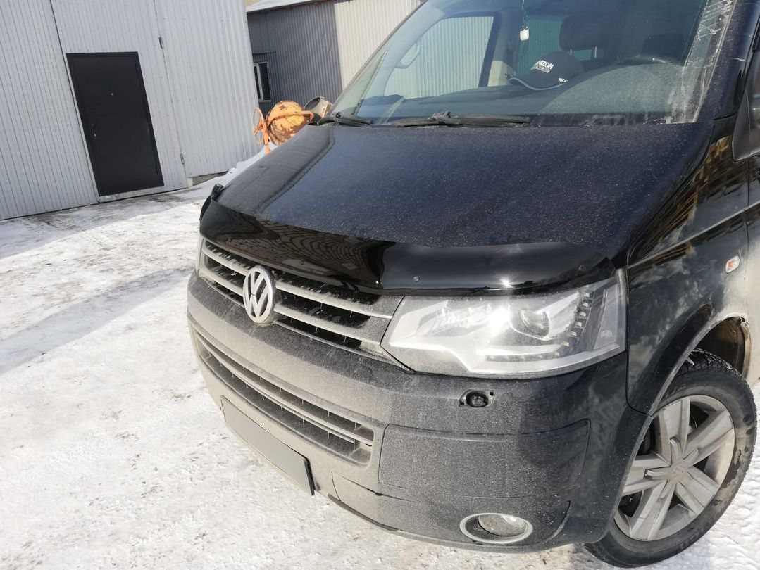 Дефлектор капота Volkswagen Transporter T5 (Фольксваген Транспортер Т5)  2009-2015