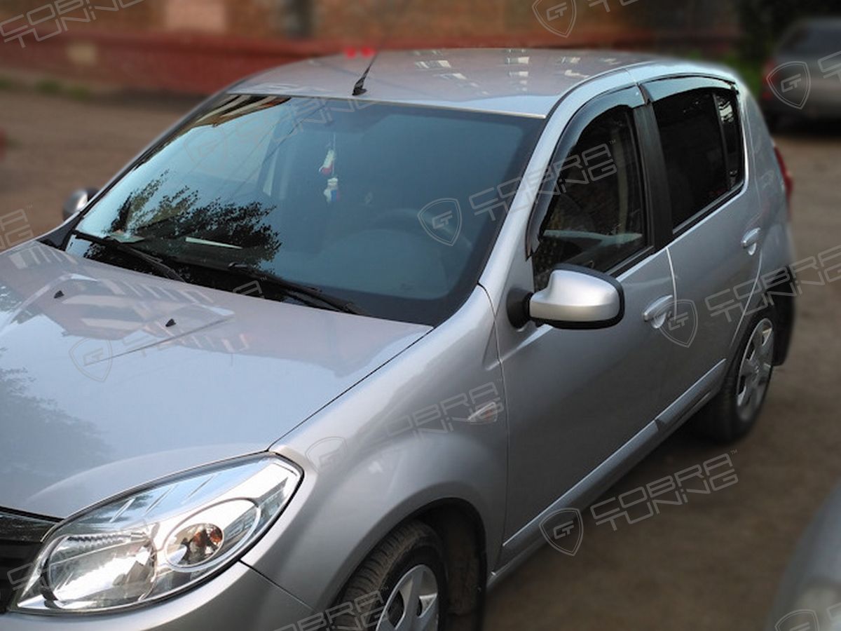 Дефлекторы окон Renault Sandero 2009